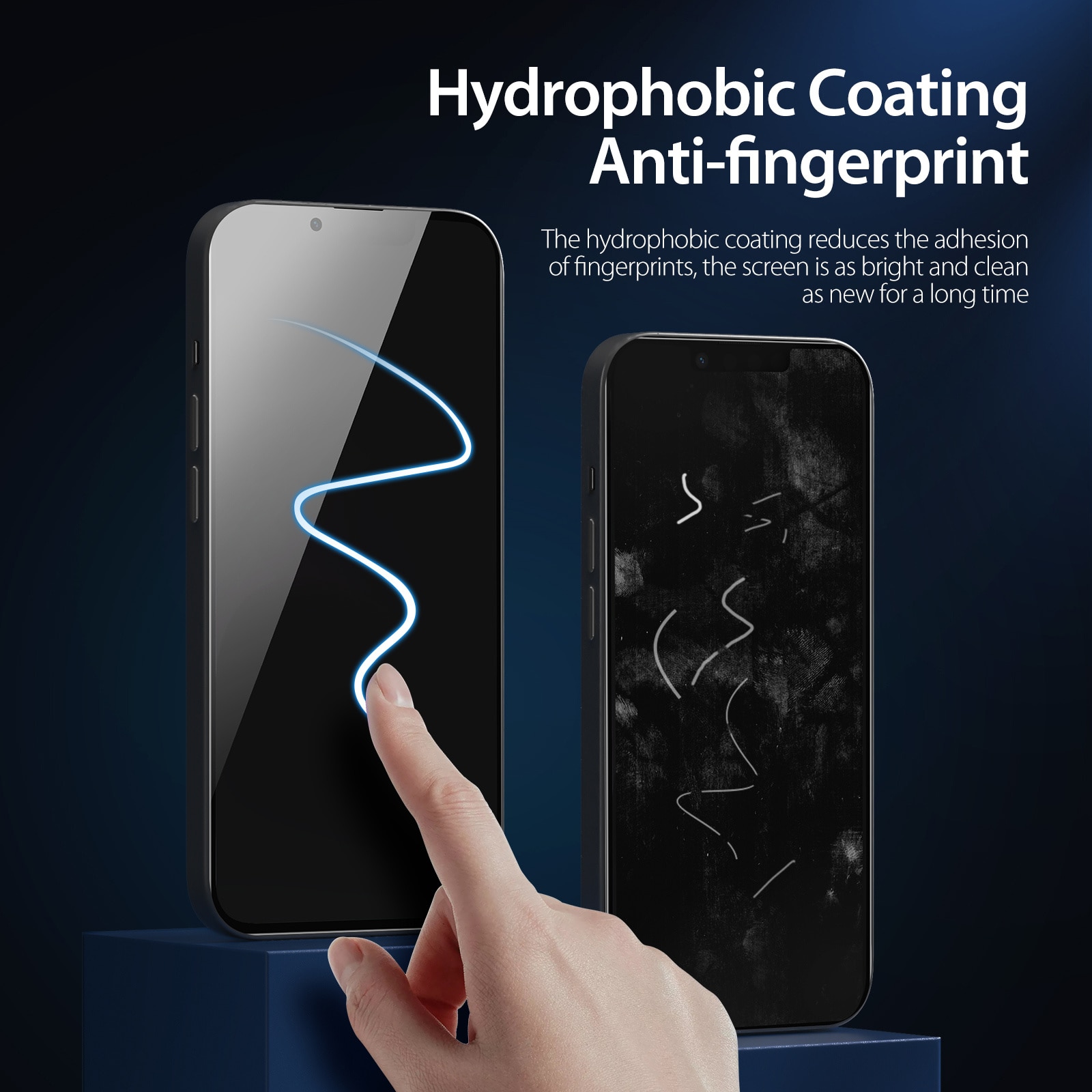 Folie ecran, Sticla, Pentru Iphone 15, Negru
