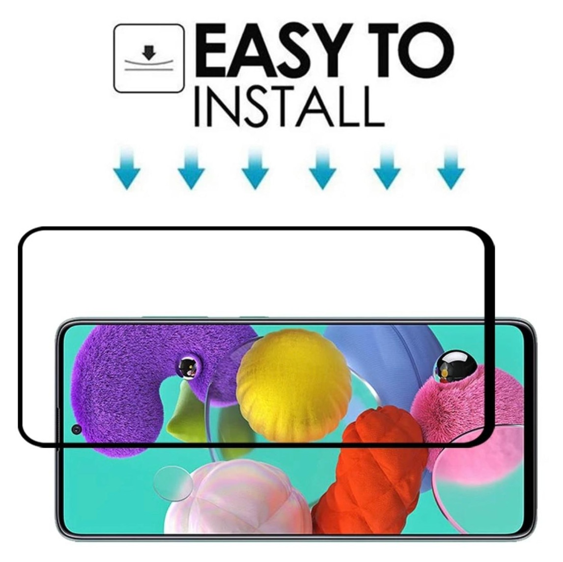 Folie Protectie Sticla securizata Mkpshield, compatibila Samsung Galaxy S24 Ultra, Full Glue, Ultra HD, Margini Negre