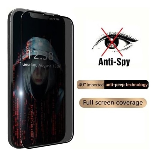 Folie Sticla Securizata Upzz® Compatibila Cu Honor X5c Plus, Privacy AntiSpy, Filtru Confidentialitate 40 Grade