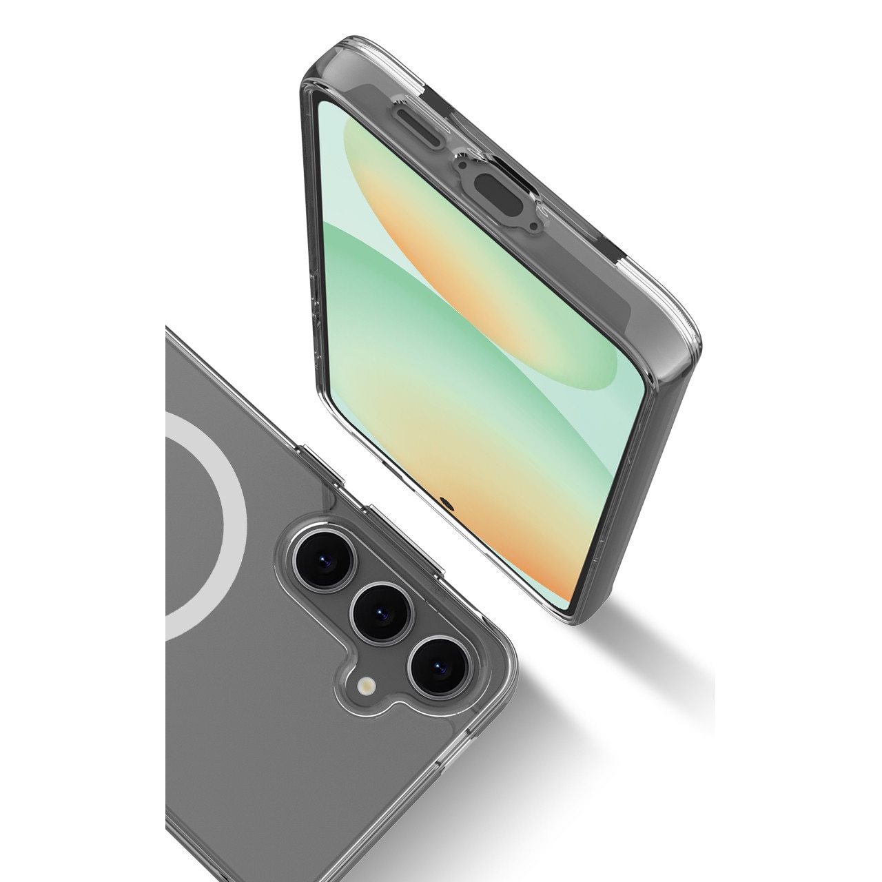 Husa de Protectie, Compatibila Samsung Galaxy S24 FE, Doctor Shield Fantom, MagSafe -Transparent