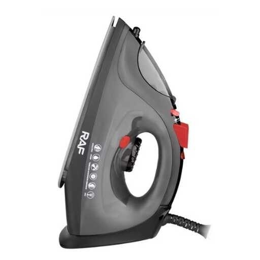 Fier de călcat profesional cu aburi Raf R.1245G – 1800W, cu talpă ceramică și funcție de autocurățare
