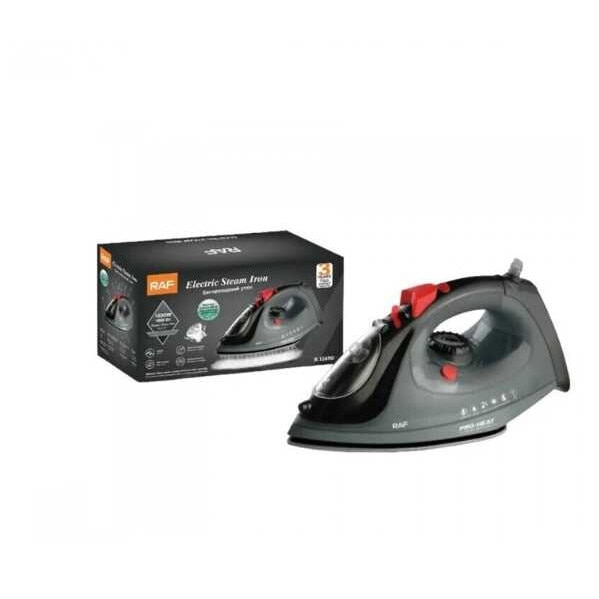 Fier de călcat profesional cu aburi Raf R.1245G – 1800W, cu talpă ceramică și funcție de autocurățare