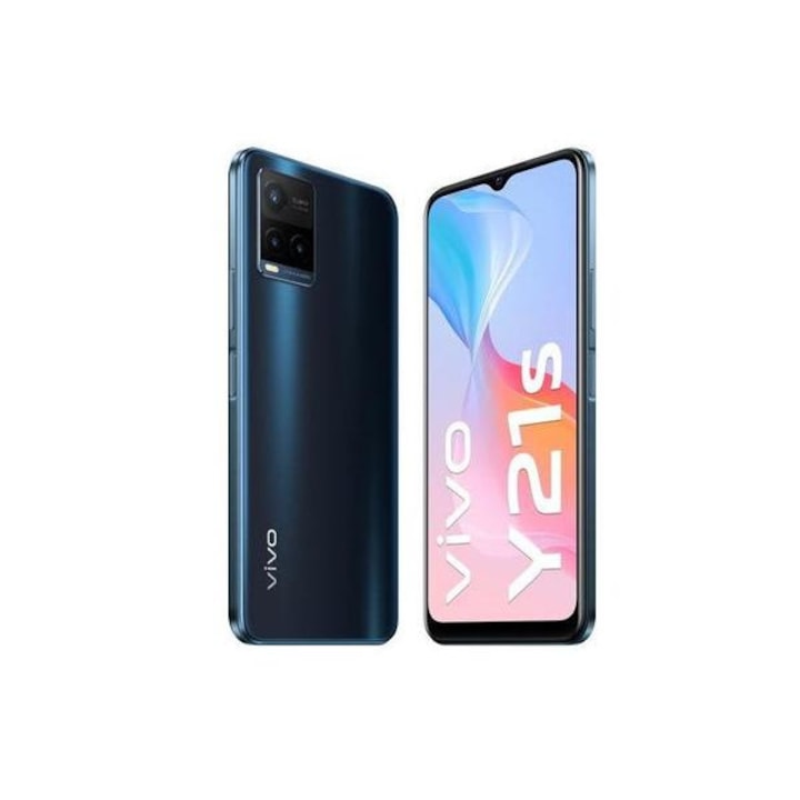 Telefon mobil, Vivo Y21S, 4G, 128GB, 4GB RAM, Dual-SIM, Albastru Midnight
