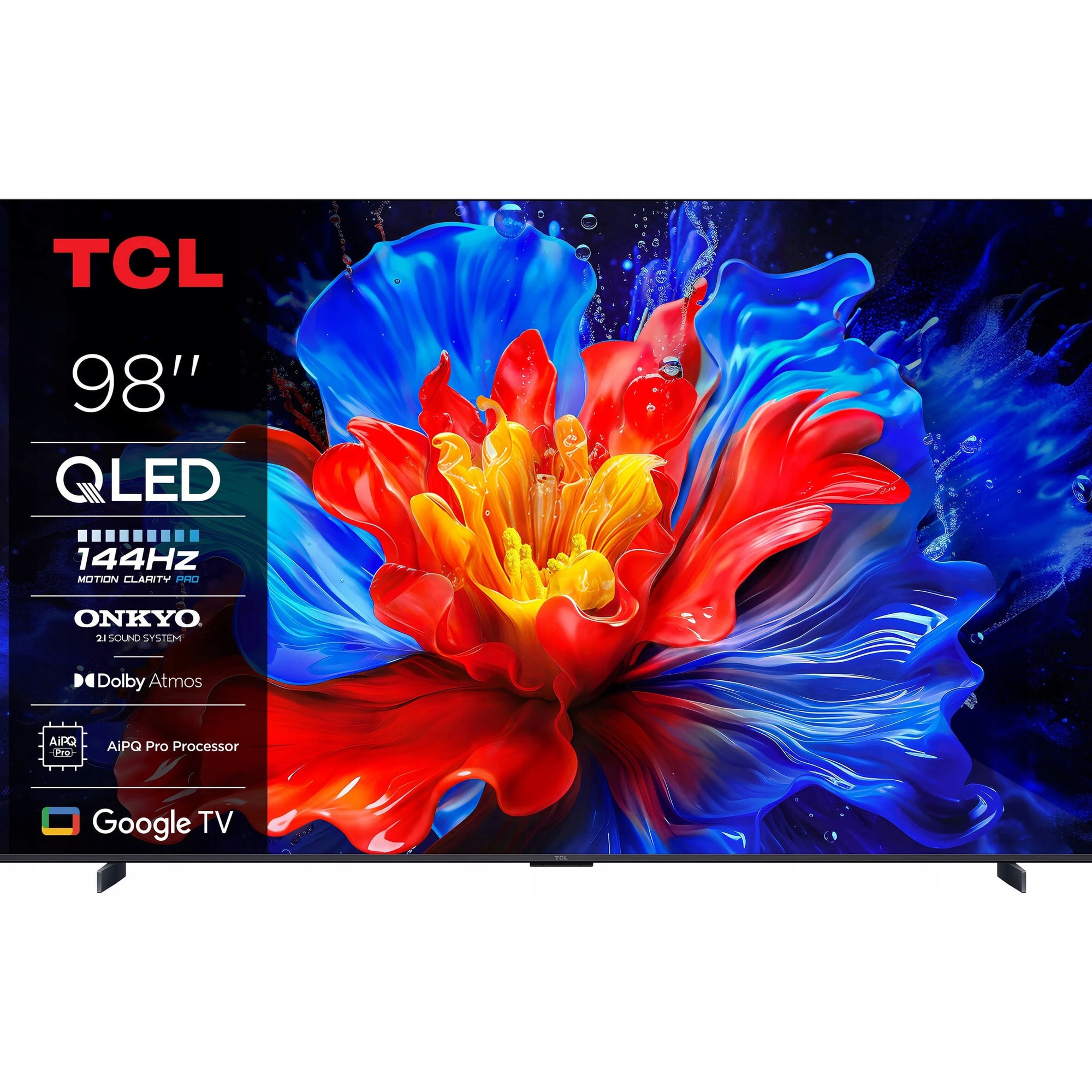 Televizor QLED 4K TCL P89K 98" Dolby Atmos, 120Hz, Wi-Fi, Negru