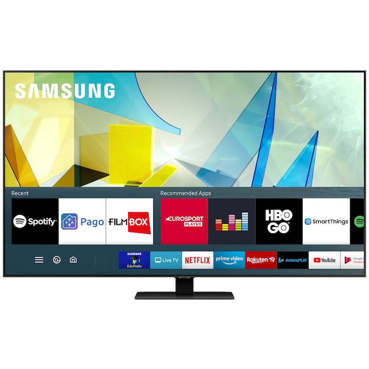 Televizor Samsung 65Q80T, 163 cm, Smart, 4K Ultra HD, QLED, Clasa G