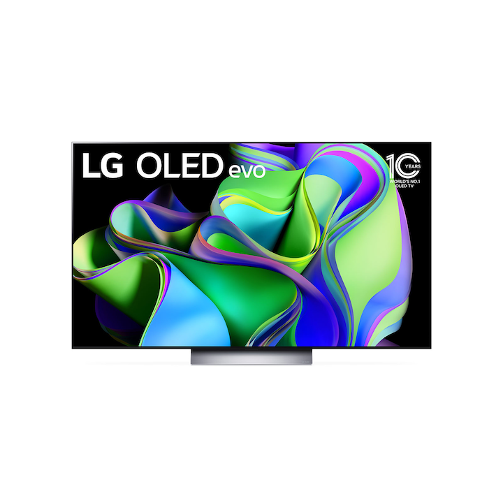 Televizor OLED LG OLED48C39LA, Smart TV 4K UHD, HDR, Control Vocal, Dolby Atmos, Dolby Vision, 120 Hz, 121 Cm, Negru