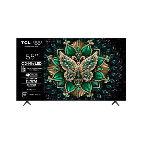 Televizor mini LED TCL 55MQLED75K, 140 cm, 4K UHD, HDR, Smart TV, 120 Hz