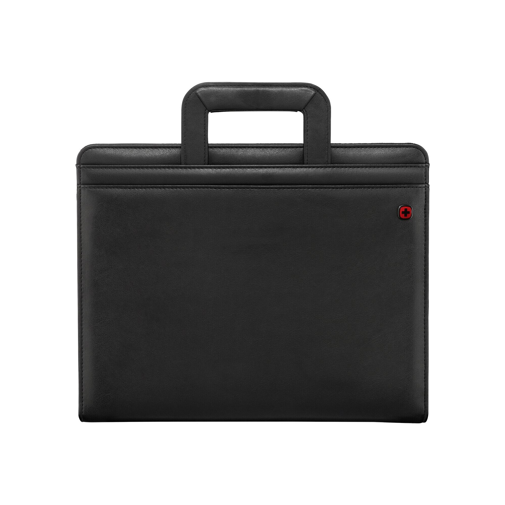 Geanta laptop, Piele, A4, Compartimentat, Negru, 15.6"