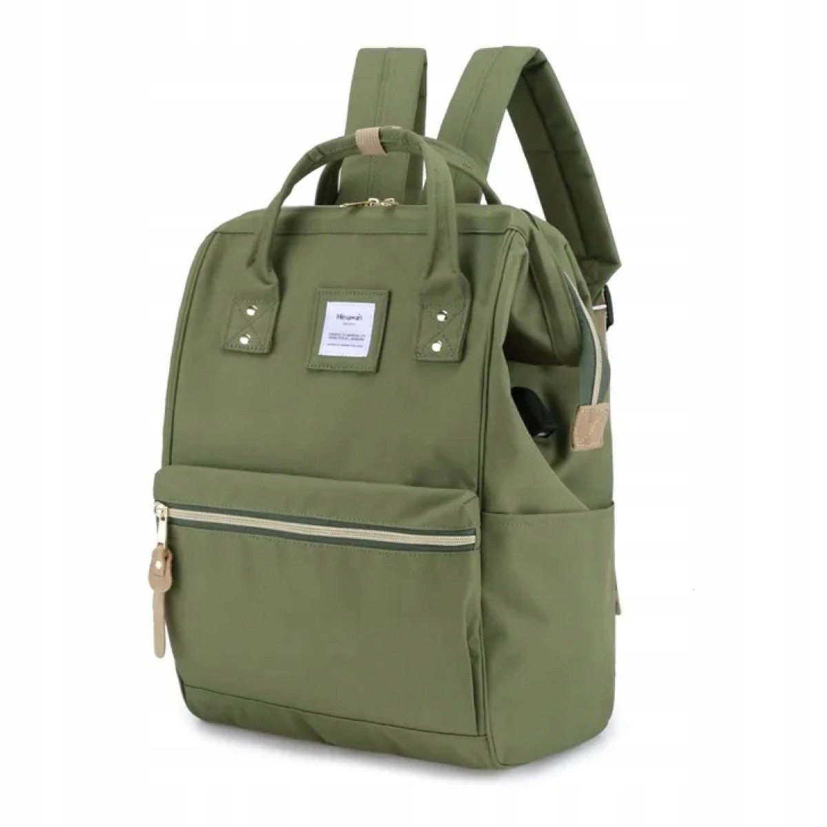 Rucsac laptop Himawari, 14 inch, verde, 40x28x17cm, set rucsac