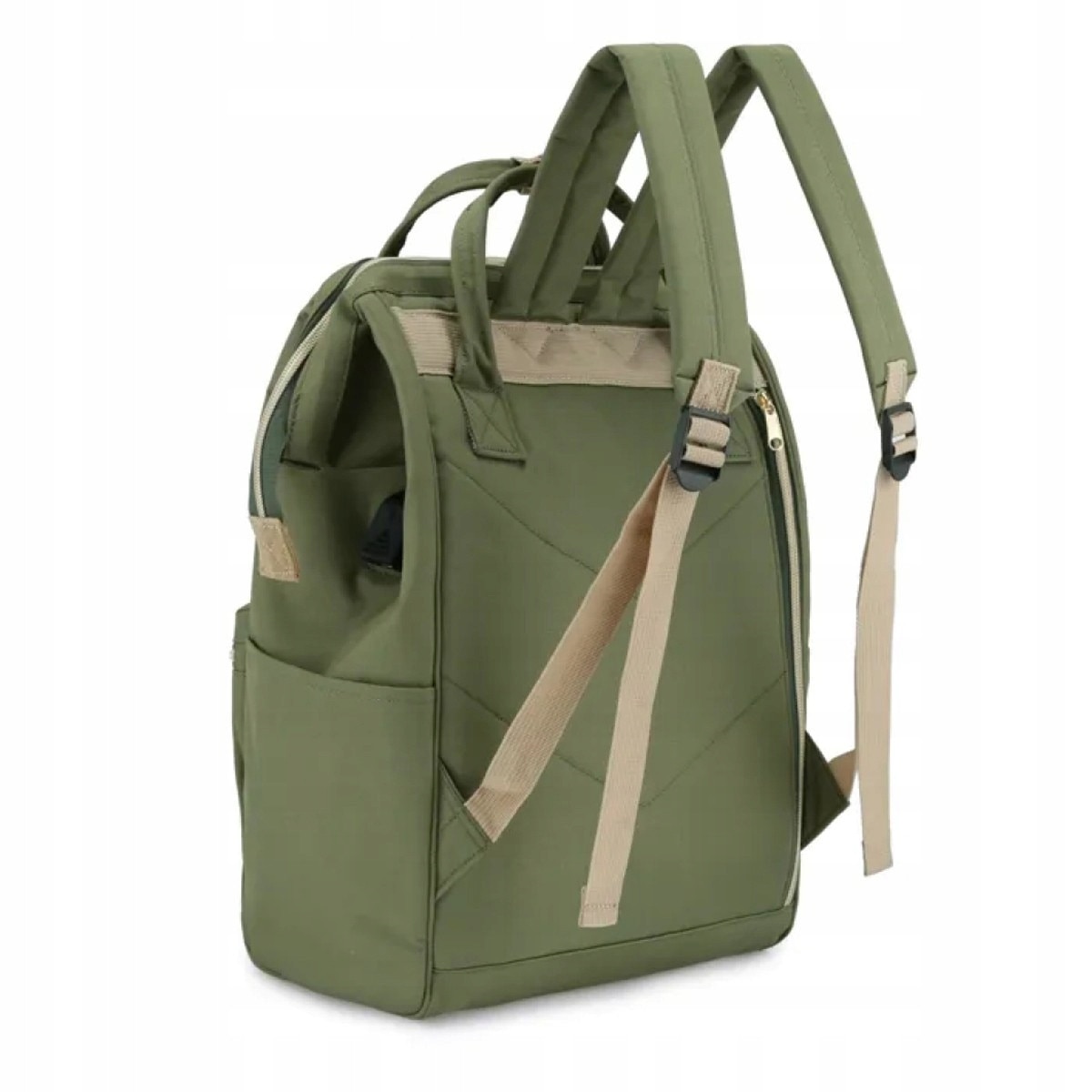 Rucsac laptop Himawari, 14 inch, verde, 40x28x17cm, set rucsac
