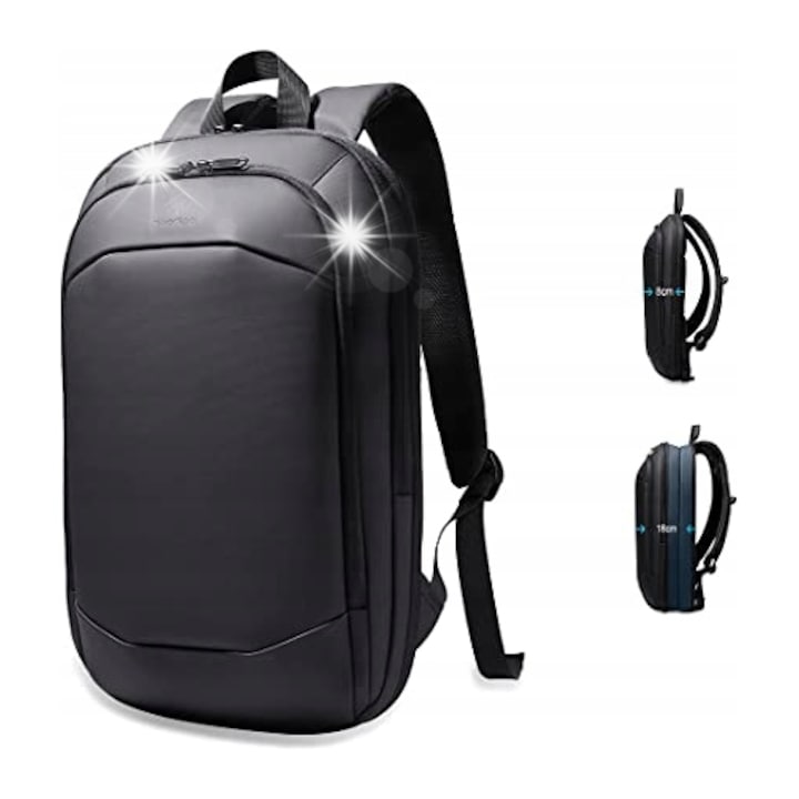 Rucsac unisex Heroic Knight, extensibil, waterproof, 30x18x46cm, negru