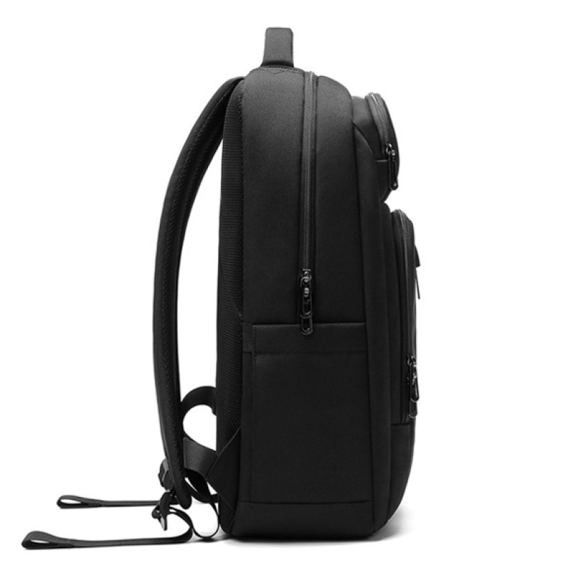 Rucsac laptop 15.6", casual, compact, impermeabil, Escalate, 43x14x28 cm, Negru