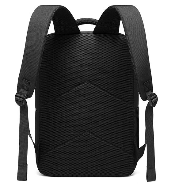 Rucsac laptop 15.6", casual, compact, impermeabil, Escalate, 43x14x28 cm, Negru