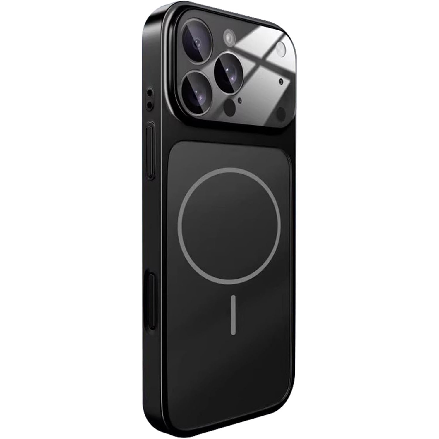 Husa pentru Apple iPhone 14 Pro Max Daden® MagLens, Slim, Incarcare wireless, Magsafe, Protectie camera inclusa, Negru