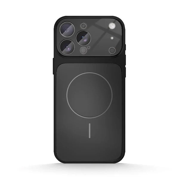 Husa pentru Apple iPhone 14 Pro Max Daden® MagLens, Slim, Incarcare wireless, Magsafe, Protectie camera inclusa, Negru