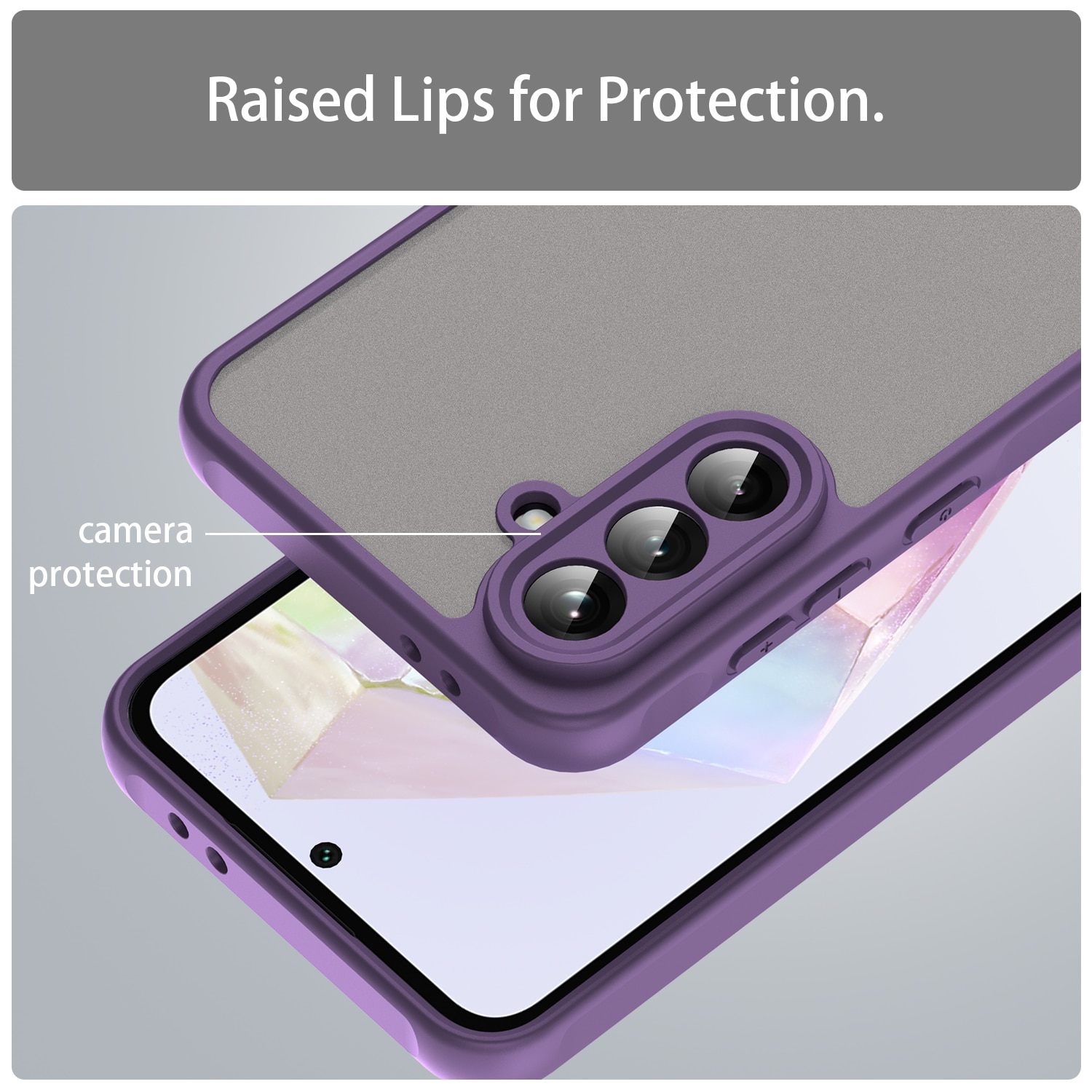 Carcasa pentru telefon, EJANBO, pentru Samsung Galaxy A56-5G, mov, TPU