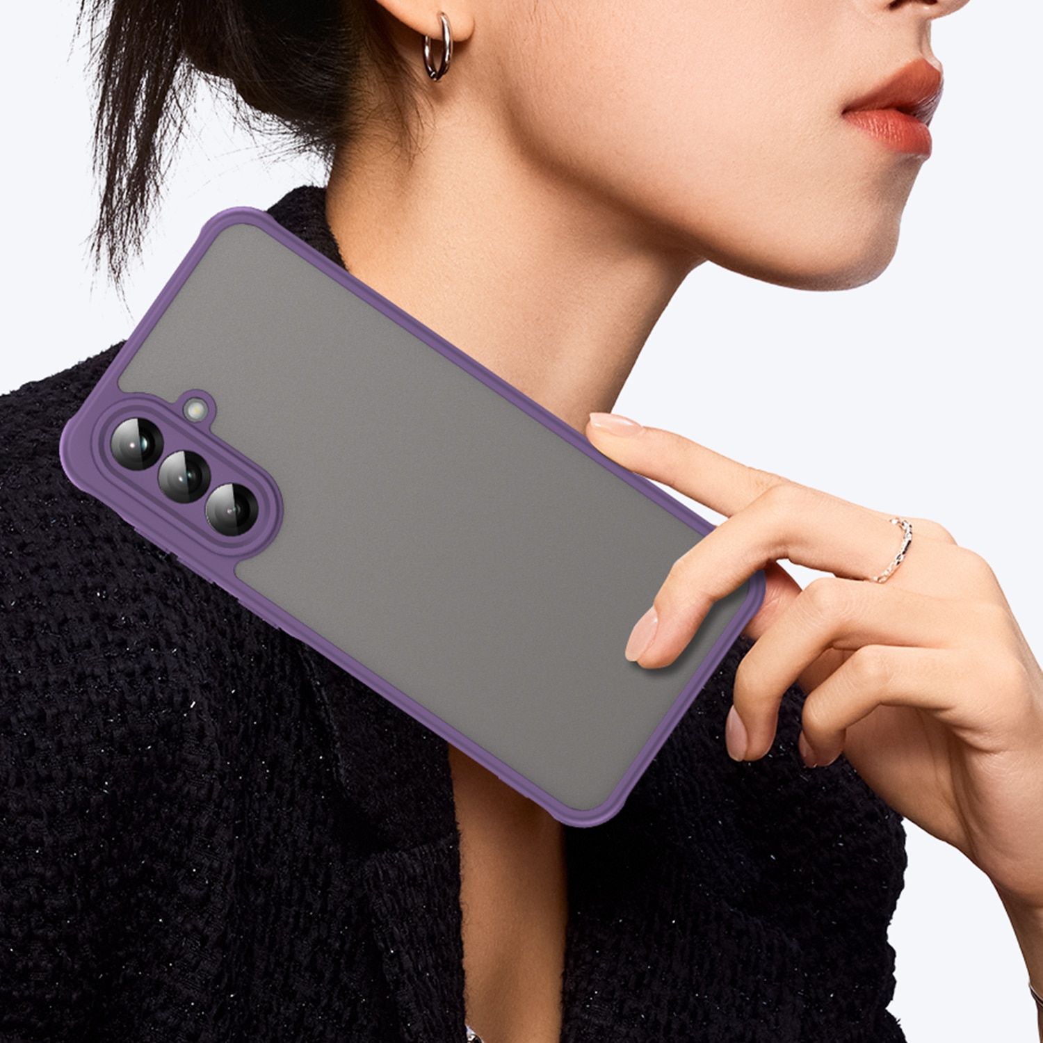 Carcasa pentru telefon, EJANBO, pentru Samsung Galaxy A56-5G, mov, TPU