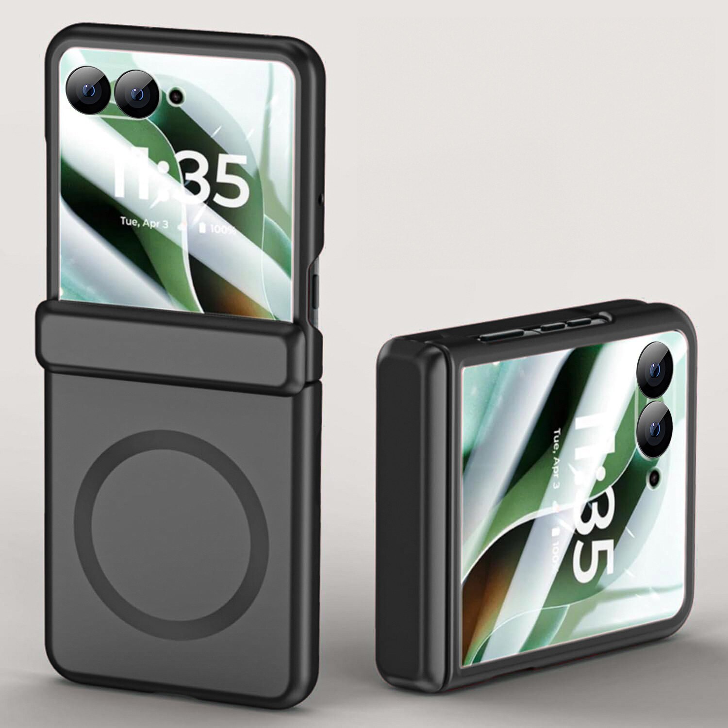 Husa telefon, XGSM, compatibila cu MagSafe, neagra, pentru Motorola Razr 60 Ultra 5G