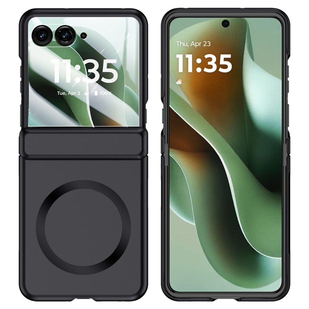 Husa telefon, XGSM, compatibila cu MagSafe, neagra, pentru Motorola Razr 60 Ultra 5G