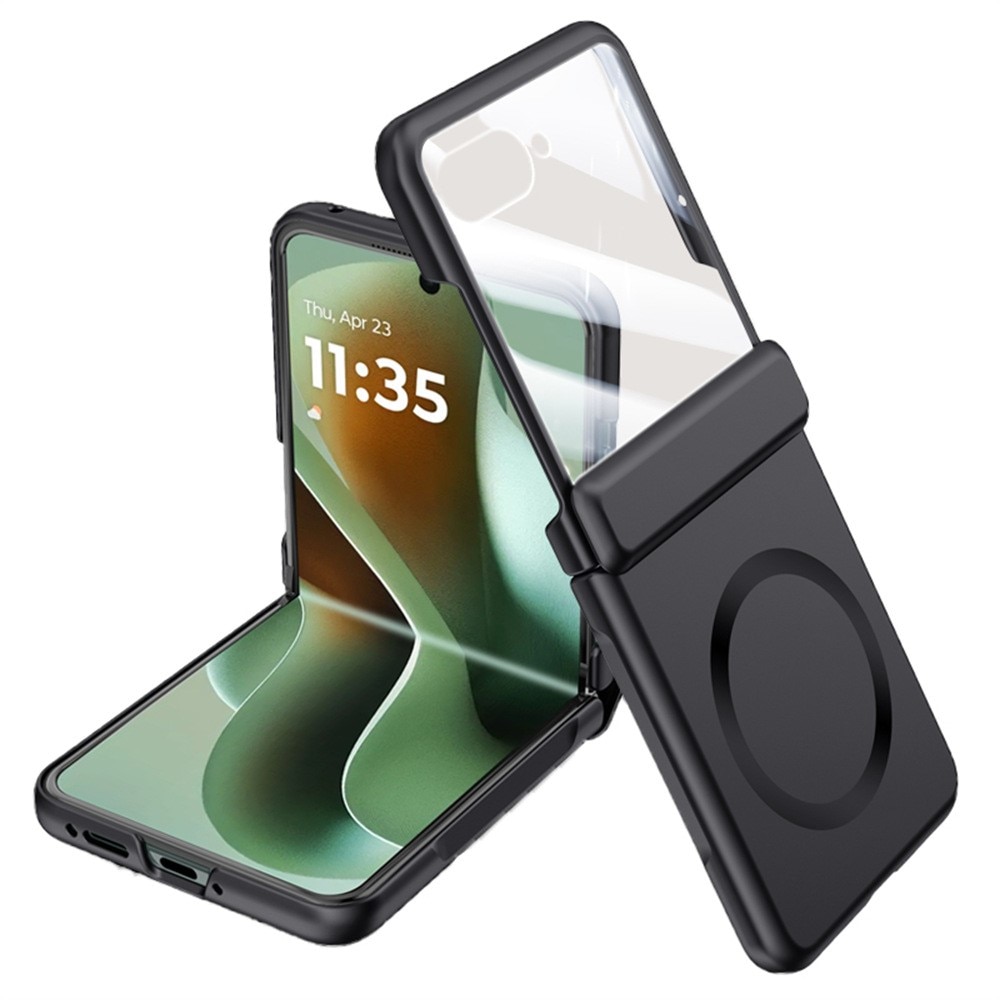 Husa telefon, XGSM, compatibila cu MagSafe, neagra, pentru Motorola Razr 60 Ultra 5G