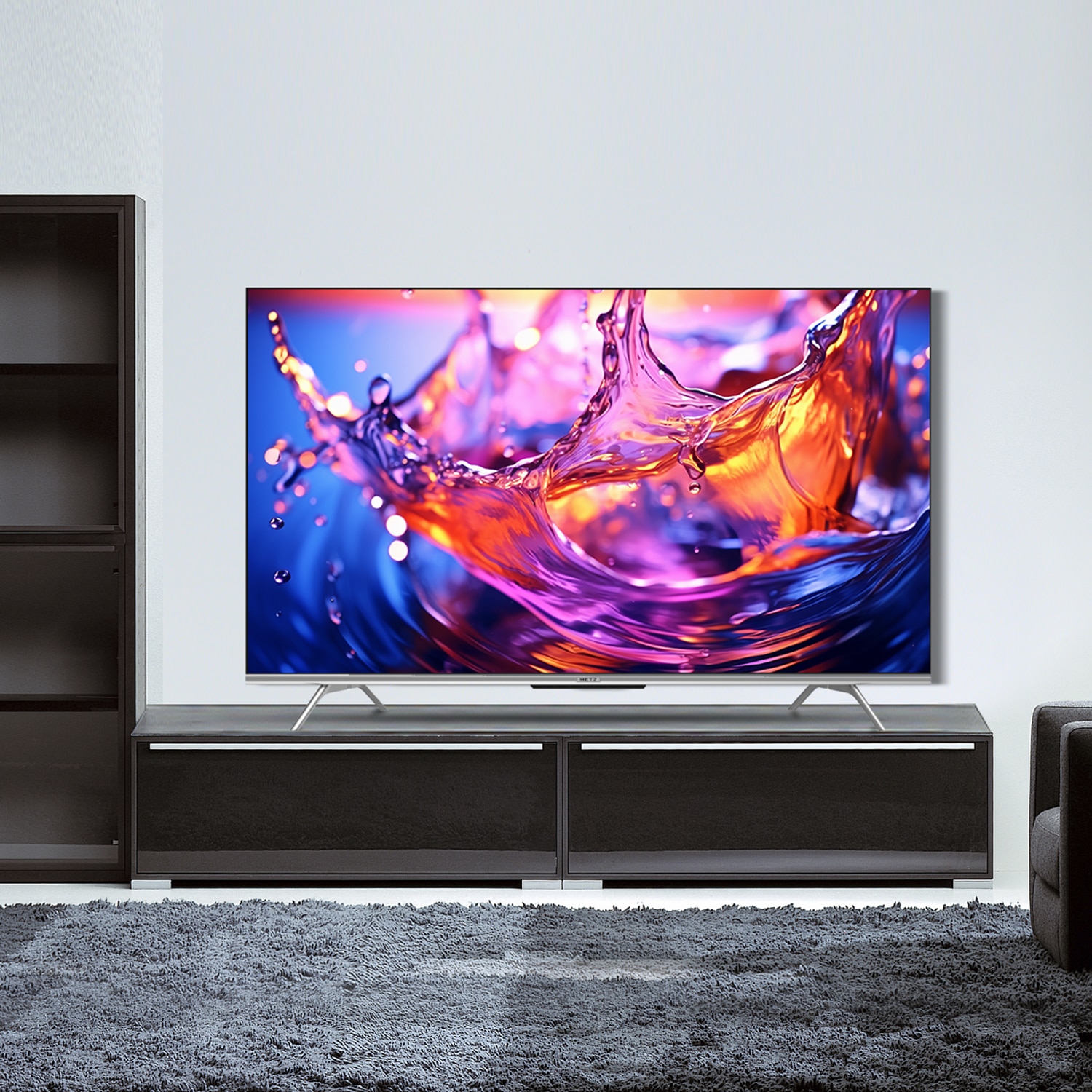 Televizor METZ LED 55MUD7000, 139 cm, Smart Google TV, 4K Ultra HD, Clasa F (Model 2024)