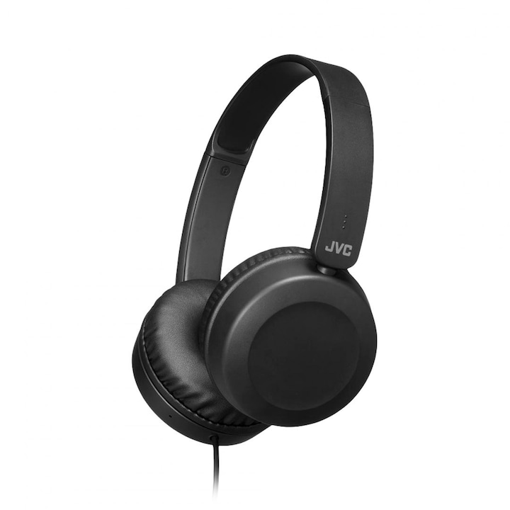 Casti on-ear cu fir, JVC, Negru