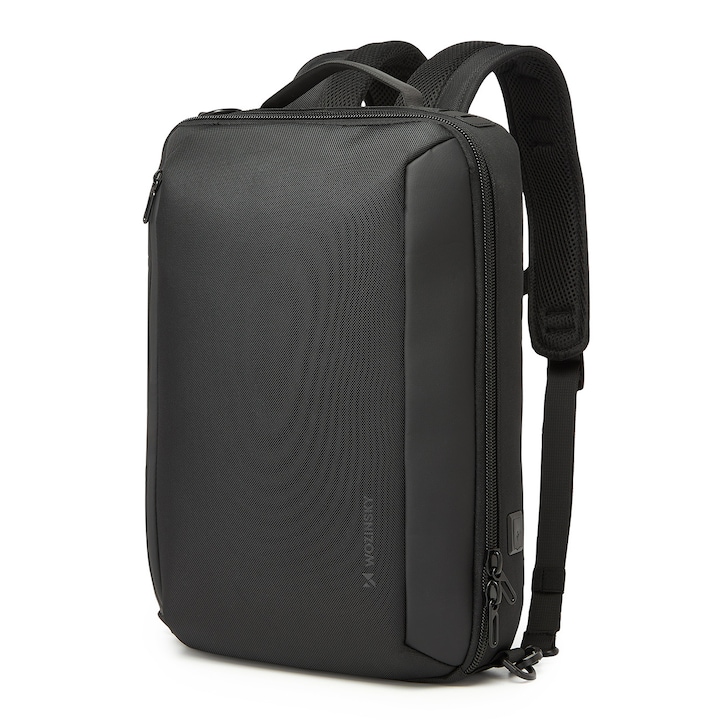 Rucsac pentru laptop Wozinsky Premium, 15.6'', waterproof, 42x8x28cm, negru