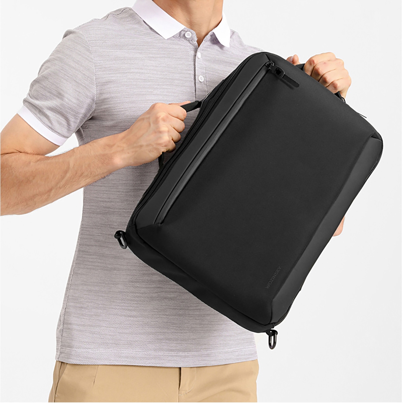 Rucsac pentru laptop Wozinsky Premium, 15.6'', waterproof, 42x8x28cm, negru