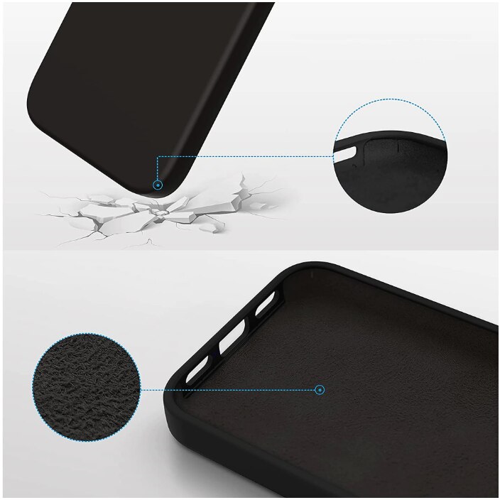Husa de protectie pentru iPhone 11, Silicon, Black