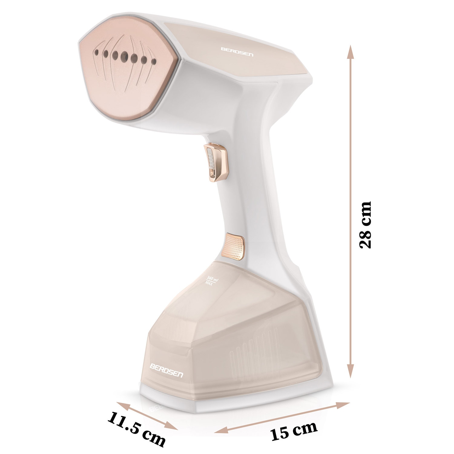 Parownica Berdsen BD-300, 2000W, 45g/min, 360ml, set complet