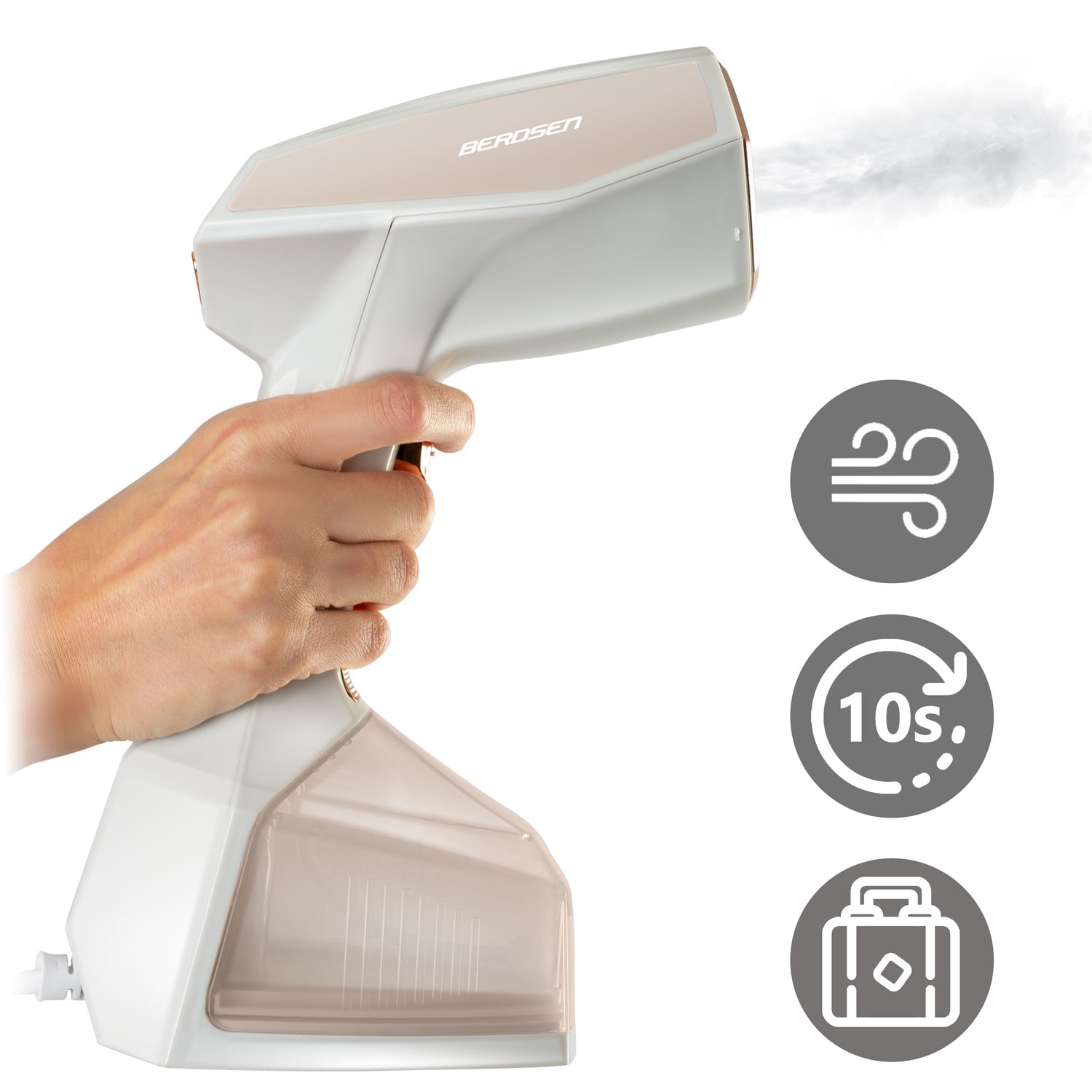Parownica Berdsen BD-300, 2000W, 45g/min, 360ml, set complet