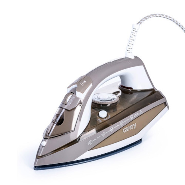 Fier de calcat cu abur Adler CR 5018, 3000W, culoare bruna