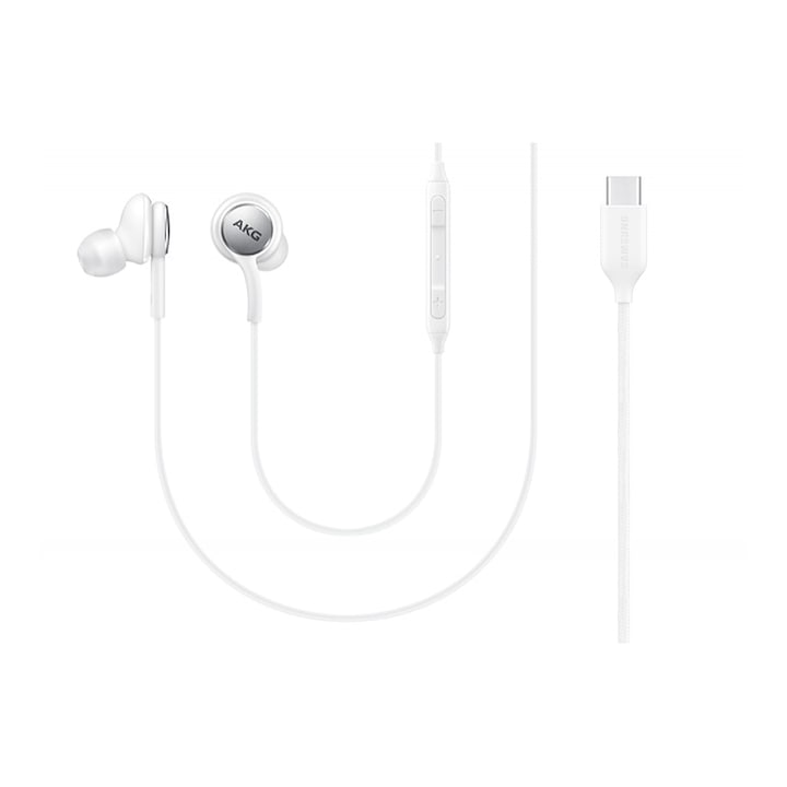 Casti AKG pentru Samsung Galaxy Note 10/Note S10 Plus, conector USB-C, ambalaj bulk, Alb
