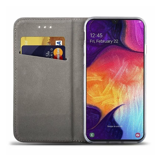 Husa protectie Tip Carte, Mat-Tech compatibila cu Samsung Galaxy A36 5G / A56 5G, Inchidere Magnetica, Buzunar interior pentru card, Protectie Completa, Functie de Stand, Negru