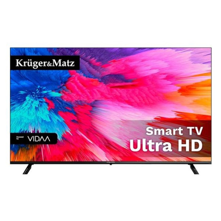 Televizor LED Kruger&Matz 139 cm 55" KM0255UHD-V, Ultra HD 4K, Smart TV, WiFi, CI+