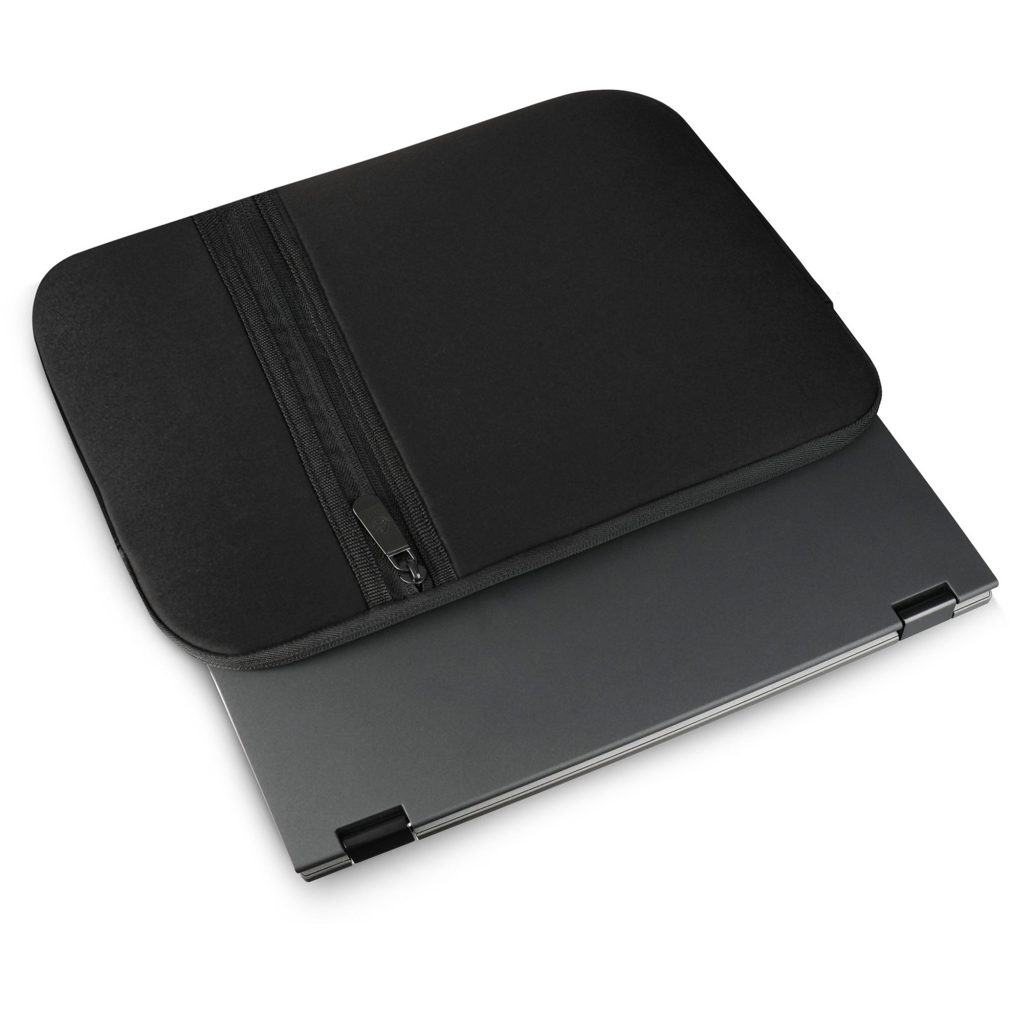 Husa laptop 15.6”, Zagatto, Negra, Impermeabila, Compatibila cu MacBook Air, MacBook Pro, Universala, Dimensiune 30x42x4 cm, Buzunar exterior pentru accesorii, ZG647