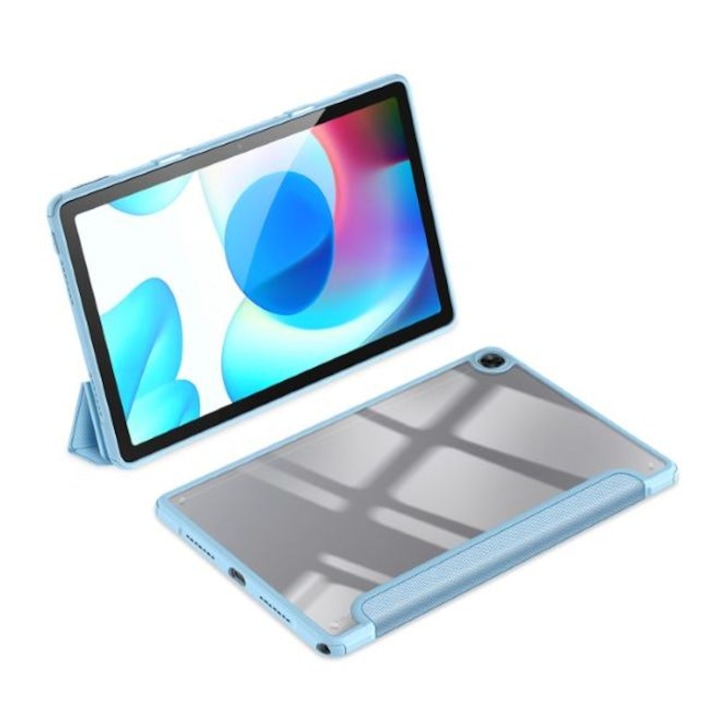 Husa pentru tableta Samsung Galaxy Tab S8 Plus (X800/X806), S7 FE (T730/T733/T736B), S7 Plus (T970/T976B), Sigloo, cu suport Smart Pen Dux Ducis Toby, Blue