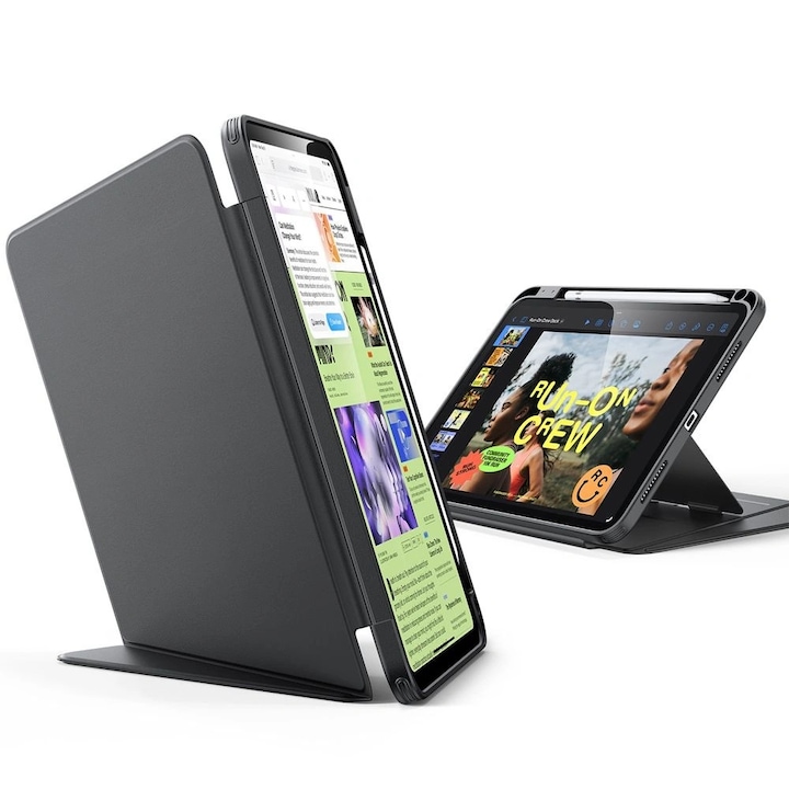 Husa pentru iPad 10 (2022) 10.9 / 11 (2025 - ESR FlipA Hybrid (with Pencil Holder) - Black