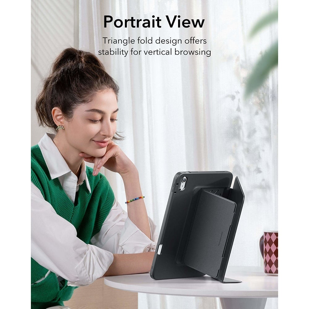 Husa pentru iPad 10 (2022) 10.9 / 11 (2025 - ESR FlipA Hybrid (with Pencil Holder) - Black