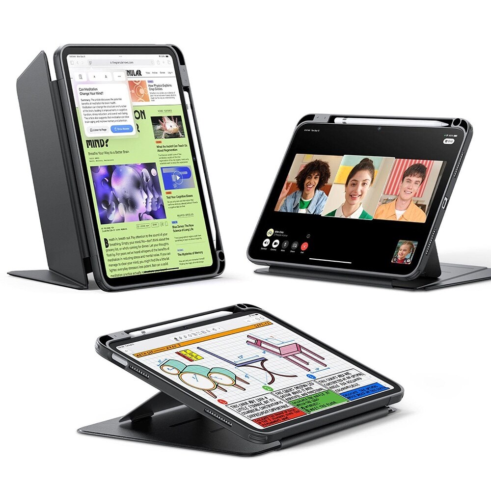 Husa pentru iPad 10 (2022) 10.9 / 11 (2025 - ESR FlipA Hybrid (with Pencil Holder) - Black