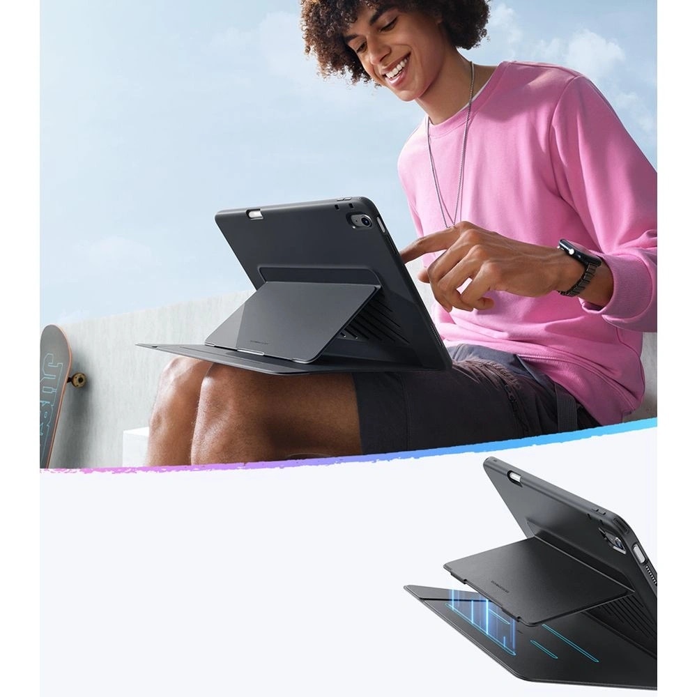 Husa pentru iPad 10 (2022) 10.9 / 11 (2025 - ESR FlipA Hybrid (with Pencil Holder) - Black