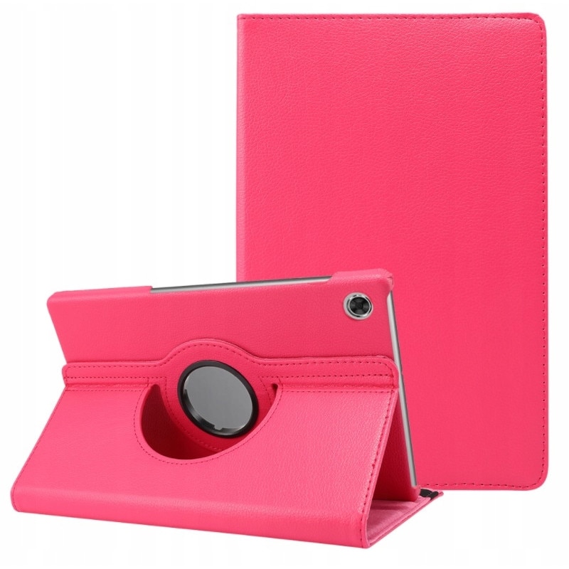 Set husa tableta/folie de protectie/stylus, Piele ecologica, Compatibil cu Lenovo Tab M10 HD 2 GEN, Roz
