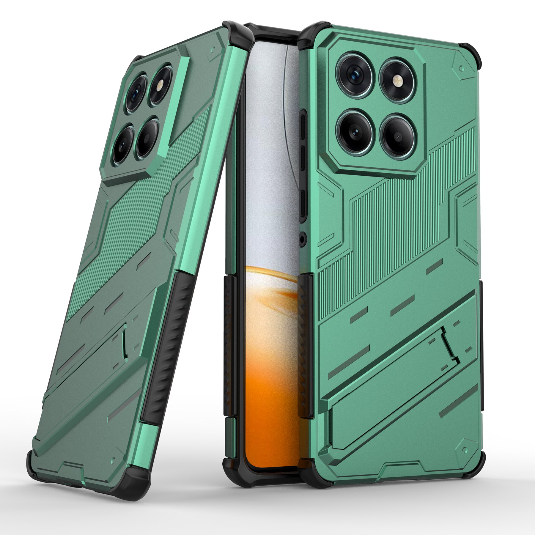 Husa de telefon mobil Armura rezistenta la socuri compatibila cu Motorola Edge 60 Fusion, Verde