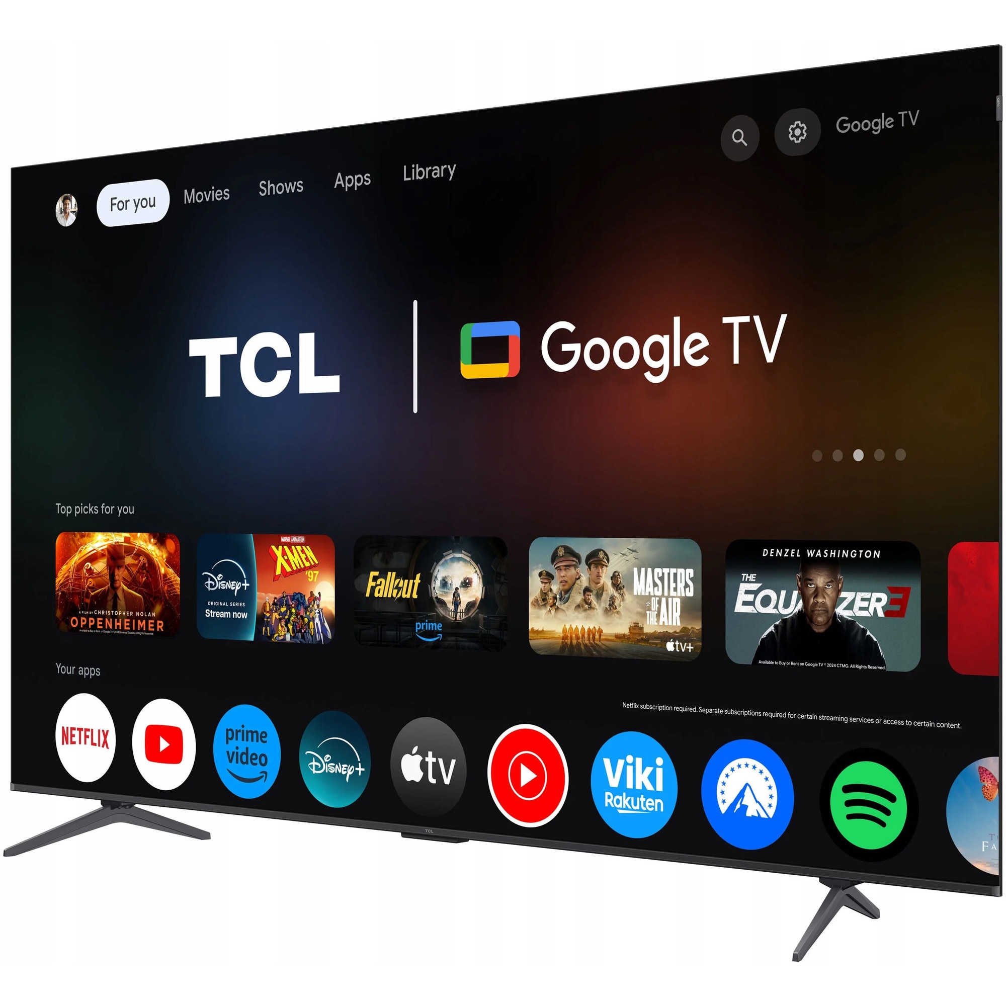 Televizor QLED 85" TCL P89K 4K, Dolby Atmos, HDMI 2.1, Negru