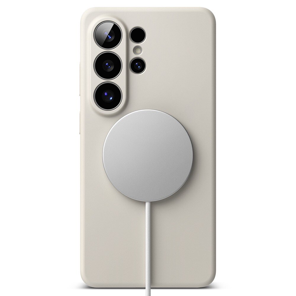 Husă Ringke pentru Samsung Galaxy S26 Ultra, Silicon MagSafe, Antisoc, Gri Stone