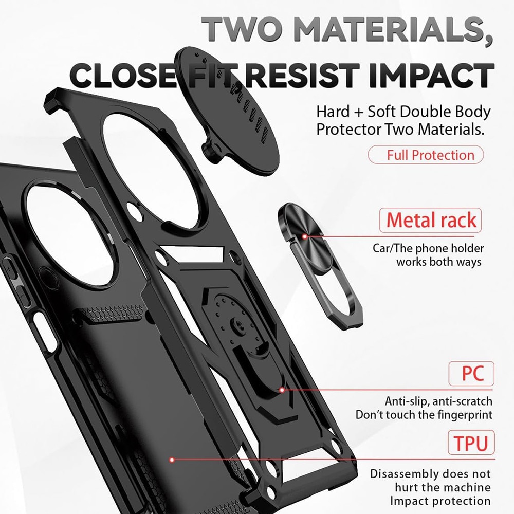 Husa pentru Honor Magic8 Lite - Techsuit CamShield Series - Black