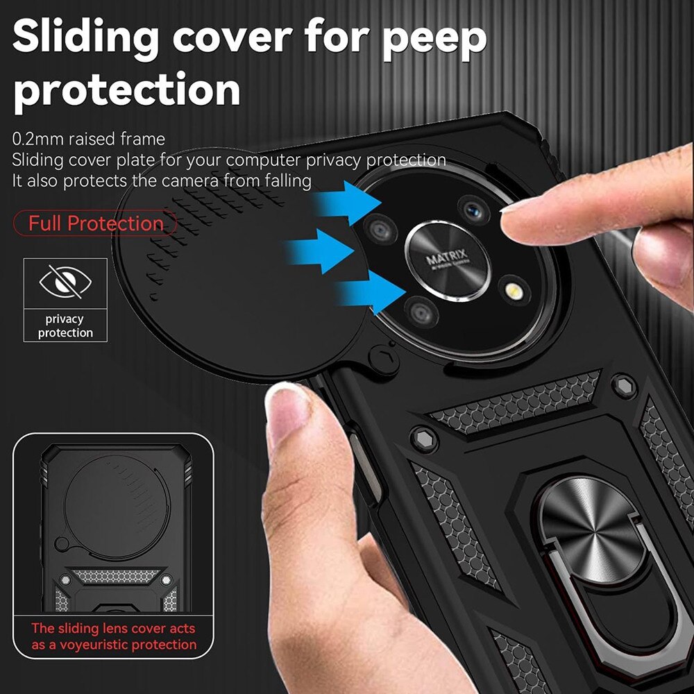 Husa pentru Honor Magic8 Lite - Techsuit CamShield Series - Black