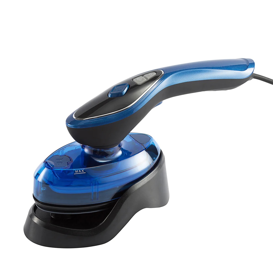 Fier de calcat portabil Herzberg HG-8056: Calcare orizontala si verticala, calcare uscata,7 niveluri de temperatura, Talpa ceramica, perie pentru tesaturi, Rezervor 100ml, Putere 1500W