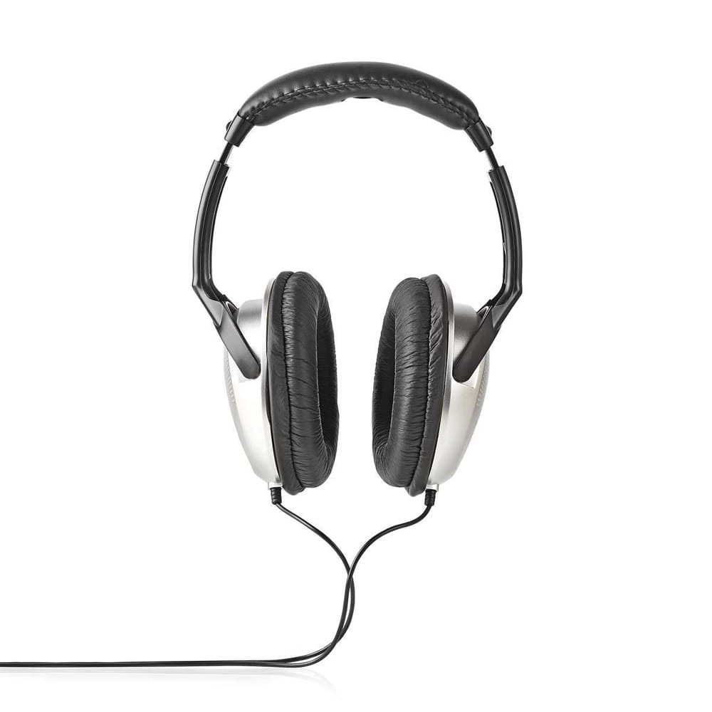 Casti cu fir Over-Ear, 6.00 m, gri-negru, Nedis