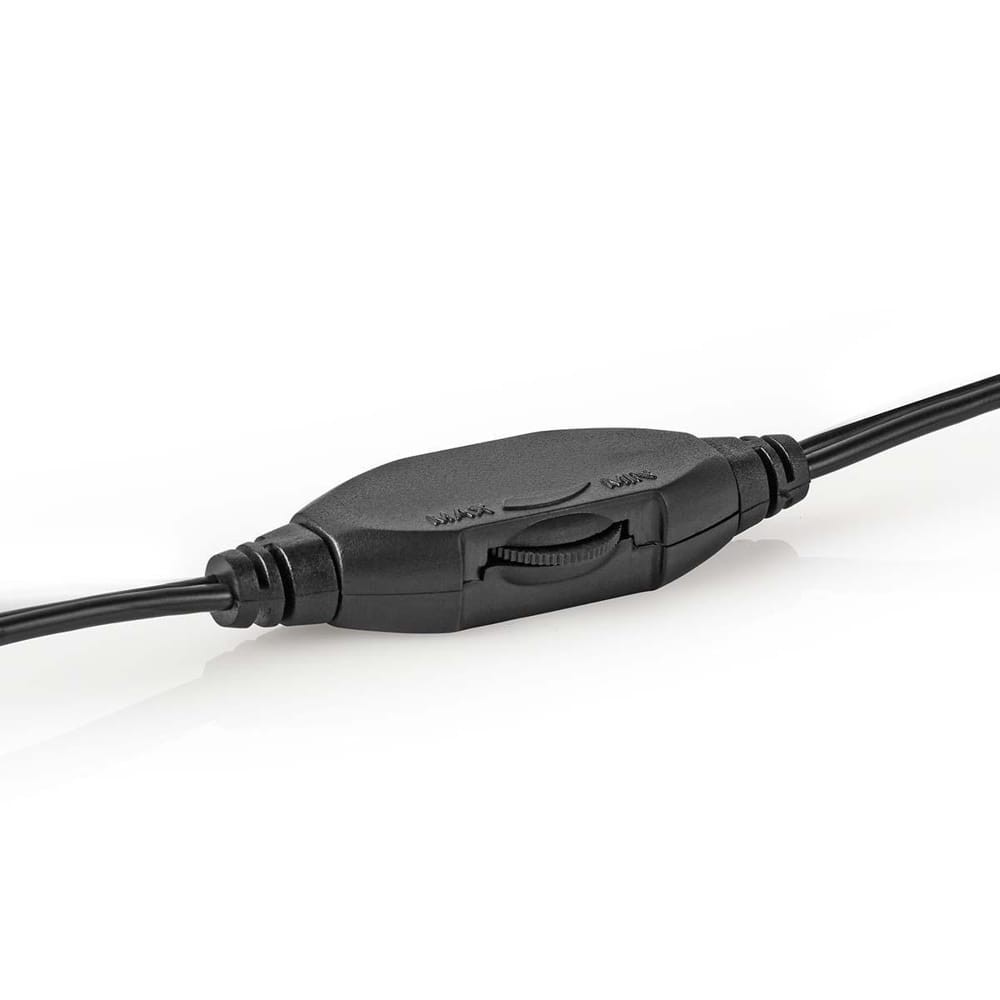 Casti cu fir Over-Ear, 6.00 m, gri-negru, Nedis